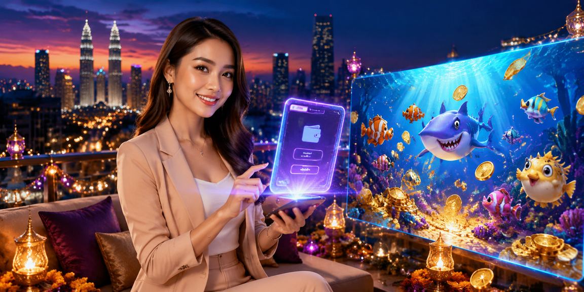 Rakan bermain permainan memancing digital Malaysia